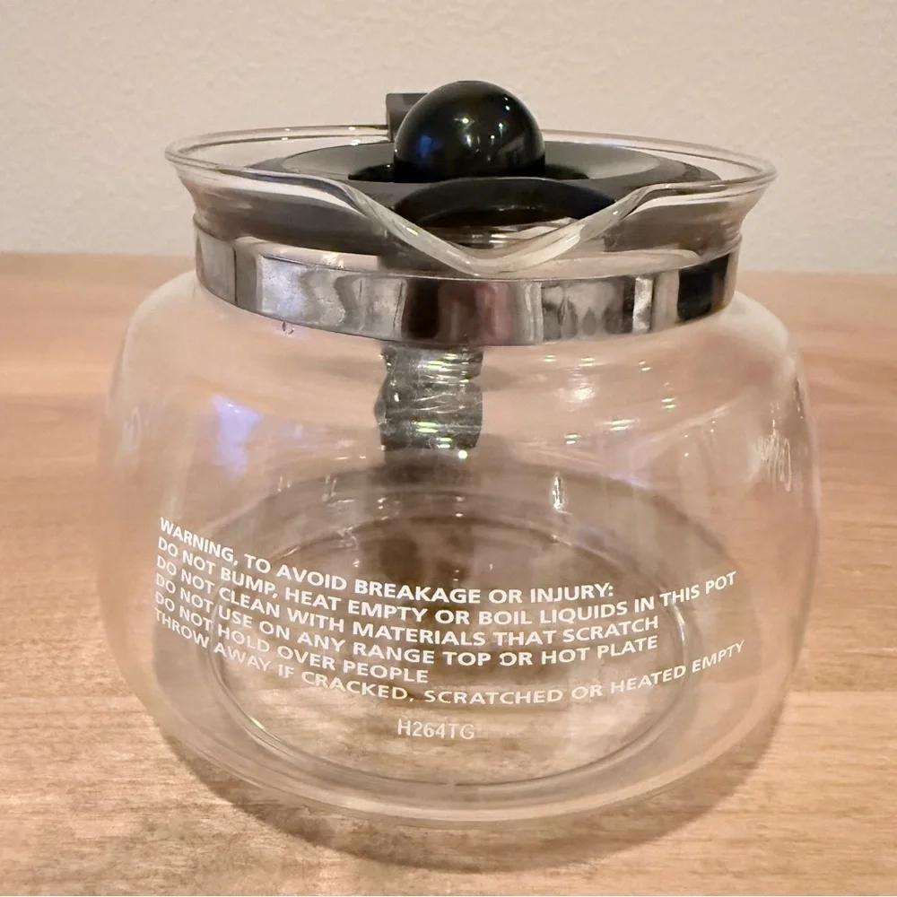 Mr. Coffee 3-4 cup glass replacement carafe with lid
